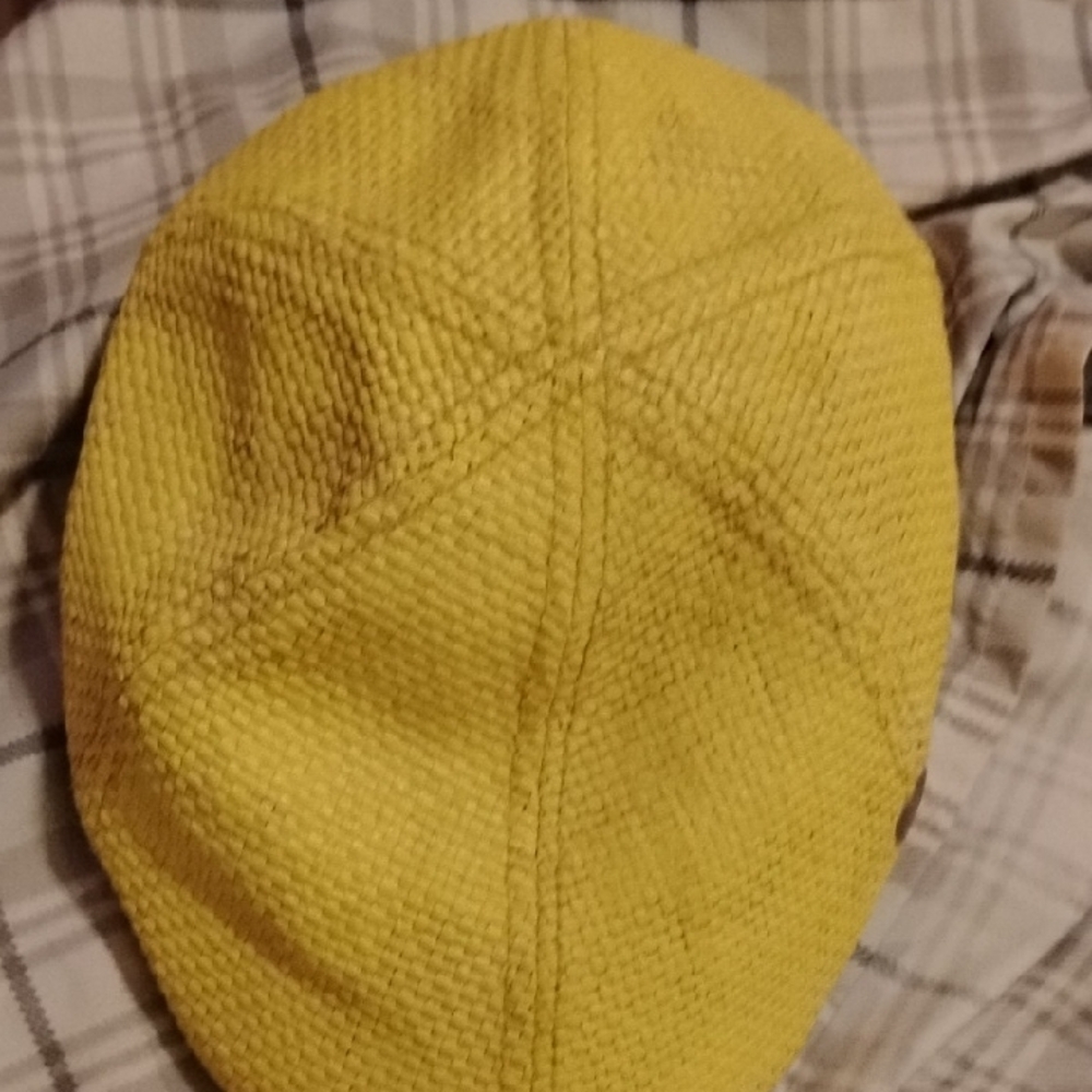 Ben Sherman Yellow Flat Cap Accessories S/M - Picture 6 of 6